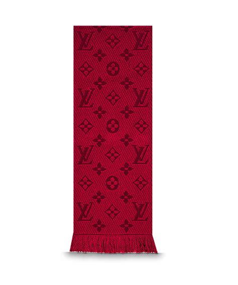 louis vuitton scarf red replica|genuine louis vuitton scarf.